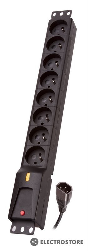 Lestar Listwa zasilająca LZRM 810 BW IEC 320, PDU, 1.5m Lestar Listwa zasilająca LZRM 810 BW IEC 320, PDU, 1.5m