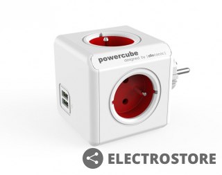 Allocacoc Rozgałęziacz PowerCube Original USB 2202RD/FROUPC Czerwony