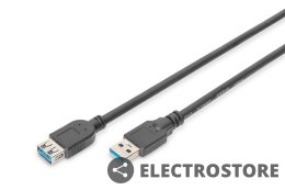 Digitus Kabel przedłużający USB 3.1 Gen.1 SuperSpeed 5Gbps Typ USB A/USB A M/Ż 3m Czarny
