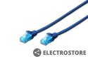 Digitus Patch cord U/UTP kat.5e PVC 0,5m niebieski
