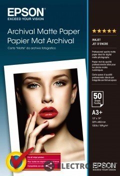 Epson Papier $ Archival Matte Paper 50 Arkuszy 192 g/m A3+