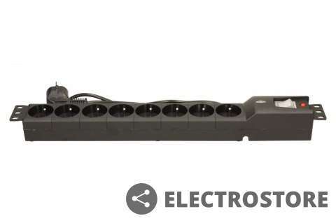 Lestar Listwa przeciwprzepięciowa LXARM 810, 3L, PDU, 1,5m, czarna Lestar Listwa przeciwprzepięciowa LXARM 810, 3L, PDU, 1,5m, czarna