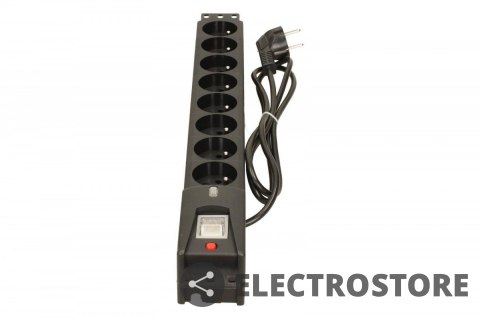 Lestar Listwa przeciwprzepięciowa LXARM 810, 3L, PDU, 1,5m, czarna Lestar Listwa przeciwprzepięciowa LXARM 810, 3L, PDU, 1,5m, czarna