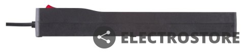 Lestar Listwa przeciwprzepięciowa ZX 510, 1L, Czarna, 2,5M Lestar Listwa przeciwprzepięciowa ZX 510, 1L, Czarna, 2,5M