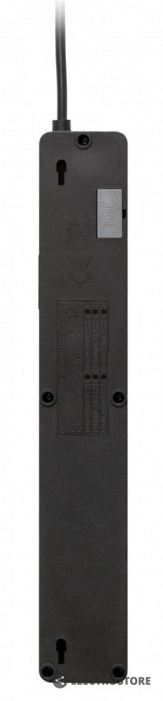 Lestar Listwa przeciwprzepięciowa ZX 510, 1L, Czarna, 2,5M Lestar Listwa przeciwprzepięciowa ZX 510, 1L, Czarna, 2,5M