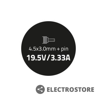 Qoltec Zasilacz do HP Compaq 65W | 19.5V | 3.33A | 4.5*3.0+pin