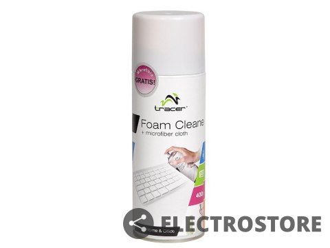 Tracer Pianka do plastiku 400ml+Mikrofibra Tracer Pianka do plastiku 400ml+Mikrofibra