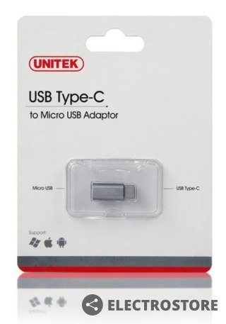Unitek Adapter USB TYP-C do microUSB; Y-A027AGY