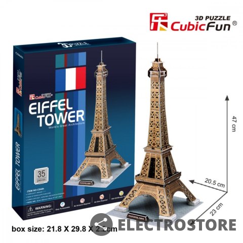 Cubic Fun Puzzle 3D Wieża Eiffel'a Cubic Fun Puzzle 3D Wieża Eiffel'a