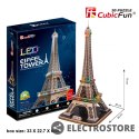 Cubic Fun Puzzle 3D Wieża Eiffla (Światło)