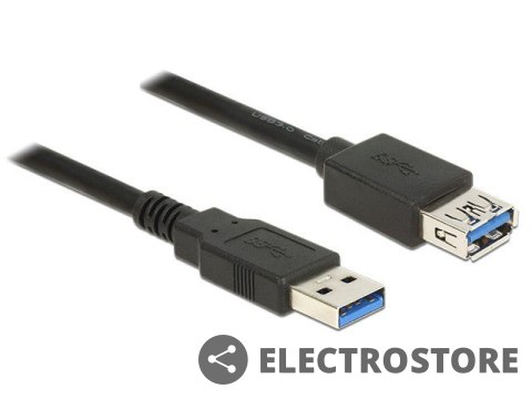 Delock Przedłużacz USB 3.0 1m AM-AF czarny