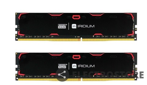 GOODRAM DDR4 IRIDIUM 8GB/2400(2*4GB) 15-15-15 512*8 Czarna GOODRAM DDR4 IRIDIUM 8GB/2400(2*4GB) 15-15-15 512*8 Czarna