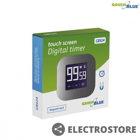 GreenBlue Cyfrowy timer stoper minutnik magnetyczny z dotykowym ekranem GB524 GreenBlue Cyfrowy timer stoper minutnik magnetyczny z dotykowym ekranem GB524