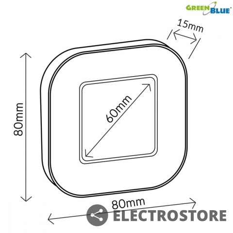 GreenBlue Cyfrowy timer stoper minutnik magnetyczny z dotykowym ekranem GB524 GreenBlue Cyfrowy timer stoper minutnik magnetyczny z dotykowym ekranem GB524
