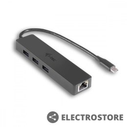 I-tec USB-C Slim 3-port HUB z adapterem Gigabit Ethernet