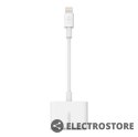 Belkin Adapter przejsciówka Lightning do miniJack/Lightning 0,15m biały