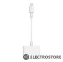 Belkin Adapter przejsciówka Lightning do miniJack/Lightning 0,15m biały