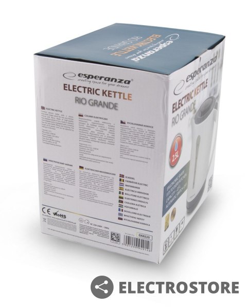 Esperanza CZAJNIK ELEKTRYCZNY RIO GRANDE 2,5L Esperanza CZAJNIK ELEKTRYCZNY RIO GRANDE 2,5L