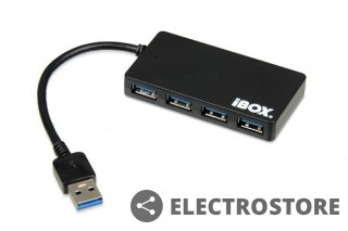 IBOX Hub USB 3.0 4-porty, slim IUH3F56 Czarny