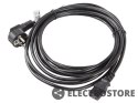 Lanberg Kabel zasilający CEE 7/7 - IEC 320 C13 VDE 5M czarny