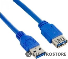 Lanberg Przedłużacz kabla USB 3.0 AM-AF niebieski 1.8M