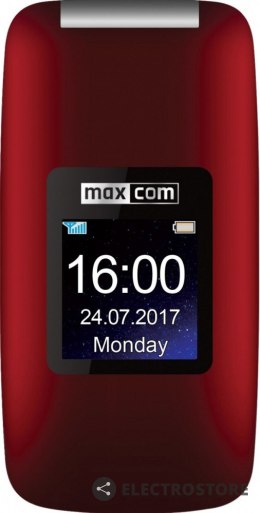 Maxcom MM824BB CZERWONY Poliphone/Big button
