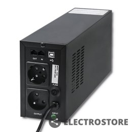 Qoltec Zasilacz awaryjny UPS MONOLITH | 600VA | 360W | LCD | USB