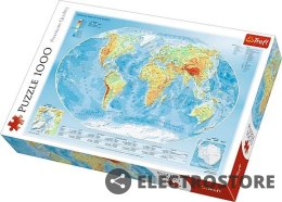 Trefl Puzzle 1000 elementów Mapa fizyczna świata