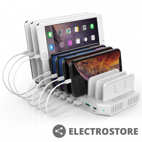 Unitek Stacja ładująca 10xUSB; 96W; 2xQC3.0; Y-2190A Unitek Stacja ładująca 10xUSB; 96W; 2xQC3.0; Y-2190A
