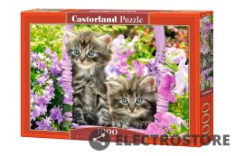 Castor Puzzle 1000 elementów - Kotki w wiosennym ogrodzie