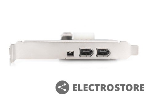 Digitus Karta (Kontroler) Firewire (400) PCI Exp., 2xZew. 1xZew.(Mini) IEEE1394a 6pin+Mini,Low Profile,VT6308P Digitus Karta (Kontroler) Firewire (400) PCI Exp., 2xZew. 1xZew.(Mini) IEEE1394a 6pin+Mini,Low Profile,VT6308P