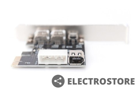 Digitus Karta (Kontroler) Firewire (400) PCI Exp., 2xZew. 1xZew.(Mini) IEEE1394a 6pin+Mini,Low Profile,VT6308P Digitus Karta (Kontroler) Firewire (400) PCI Exp., 2xZew. 1xZew.(Mini) IEEE1394a 6pin+Mini,Low Profile,VT6308P