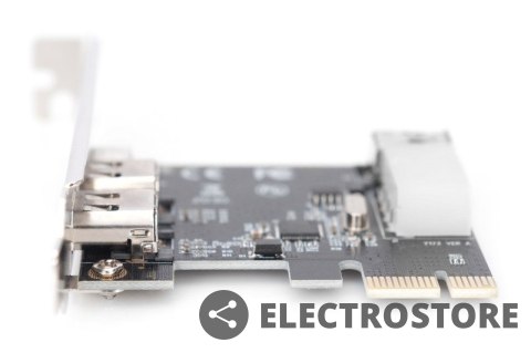 Digitus Karta (Kontroler) Firewire (400) PCI Exp., 2xZew. 1xZew.(Mini) IEEE1394a 6pin+Mini,Low Profile,VT6308P Digitus Karta (Kontroler) Firewire (400) PCI Exp., 2xZew. 1xZew.(Mini) IEEE1394a 6pin+Mini,Low Profile,VT6308P
