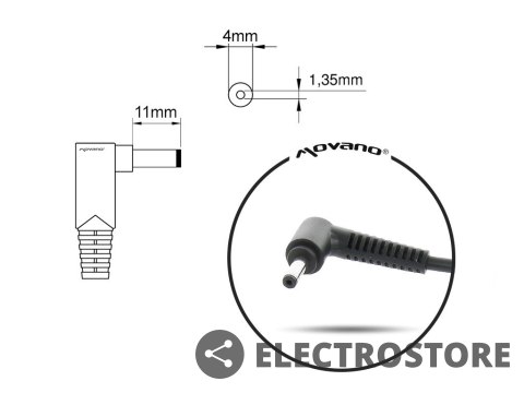 Mitsu Ładowarka/zasilacz 19v 2.37a (4.0x1.35) - asus 45W Mitsu Ładowarka/zasilacz 19v 2.37a (4.0x1.35) - asus 45W