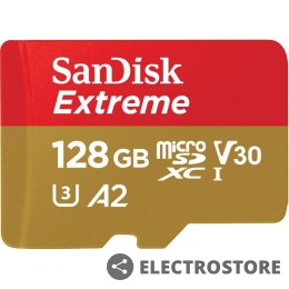 SanDisk Karta pamięci Extreme microSDXC 128GB 160/90 MB/s A2 V30 U3