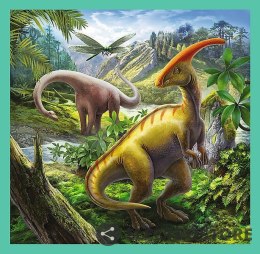 Trefl Puzzle 3w1 - Niezwykły świat dinozaurów