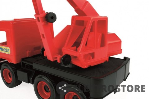 Wader Dźwig czerwony 38 cm Middle Truck w kartonie Wader Dźwig czerwony 38 cm Middle Truck w kartonie