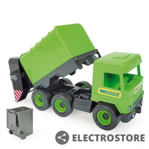 Wader Śmieciarka zielona Middle Truck w kartonie Wader Śmieciarka zielona Middle Truck w kartonie