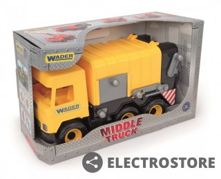 Wader Śmieciarka żółta 42 cm Middle Truck w kartonie