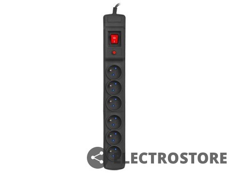 Armac Listwa przeciwprzepięciowa Multi M6 10m czarna (6 gniazd) Armac Listwa przeciwprzepięciowa Multi M6 10m czarna (6 gniazd)