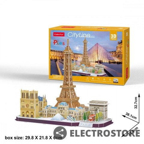 Cubic Fun Puzzle 3D City Line Paris Cubic Fun Puzzle 3D City Line Paris