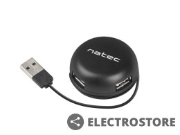 Natec Hub USB 4 porty Bumblebee USB 2.0 czarny