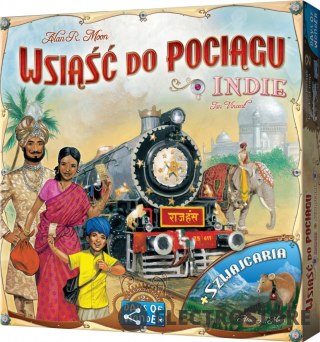 Rebel Gra Wsiąść do pociągu Kolekcja Map 2 - Indie i Szwajcaria
