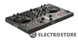 Hercules Konsola DJ Inpuls 300, kontroler DJ ze złączem USB, 2 ścieżki, 16 padów i karta dźwiękowa, oprogramowanie i samouczki w zestawie