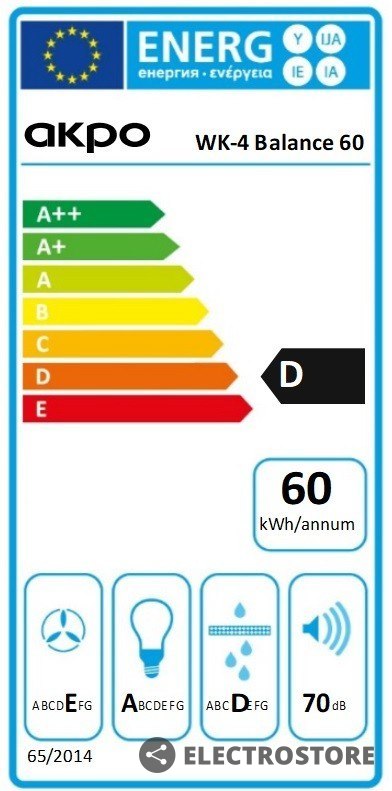 Akpo Okap WK-4 Balance eco 60 Czarny Akpo Okap WK-4 Balance eco 60 Czarny