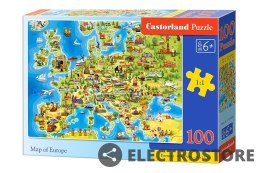 Castor Puzzle 100 elementów - Mapa Europy