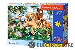 Castor Puzzle 200 elementów - Zwierzątka wakacyjni przyjaciele