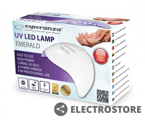Esperanza Lampa UV LED lakier hybrydowy 40W Amber Esperanza Lampa UV LED lakier hybrydowy 40W Amber