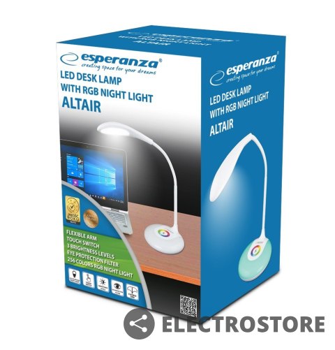Esperanza Lampka led biurkowa Altair 256 kolorów RGB Esperanza Lampka led biurkowa Altair 256 kolorów RGB