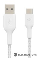 Belkin Kabel Braided USB-C USB-A 3m biały